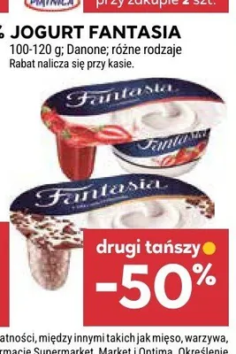 Jogurt Fantasia Danone promocja w Stokrotka