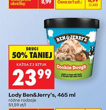 Lody, różne rodzaje promocja w Biedronka