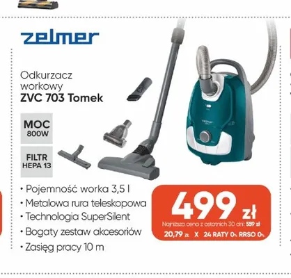 Odkurzacz workowy Zelmer Zvc 703 Tomek promocja w Max Elektro