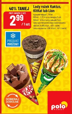Lody rożek Lion promocja w POLOmarket