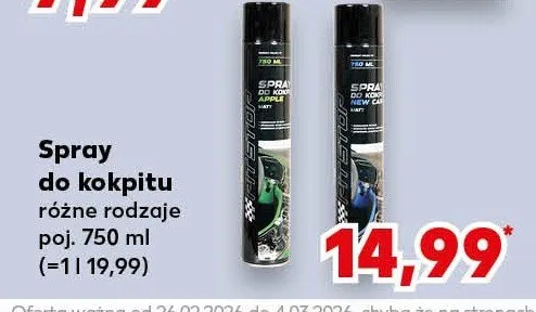 Spray do kokpitu promocja w Kaufland