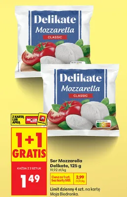 Ser Mozzarella Classic promocja w Biedronka