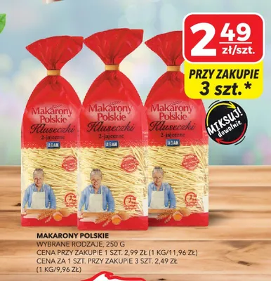 Makaron kluseczki 2-jajeczne promocja w Top Market