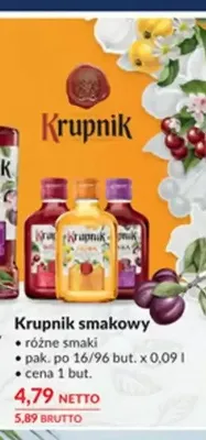Likier Krupnik smakowy promocja w Makro