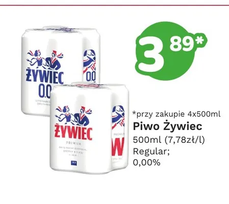 Piwo Żywiec Regular promocja w Limonka