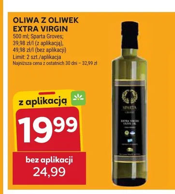 Oliwa z oliwek Extra Virgin Sparta Groves promocja w Stokrotka