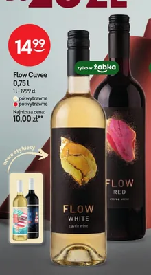 Wino białe Flow White Cuvée promocja w Żabka