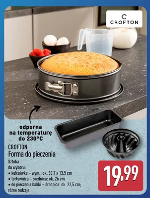 Forma do pieczenia babki Crofton promocja w Aldi