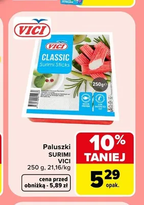Paluszki surimi Vici Classic promocja w Carrefour
