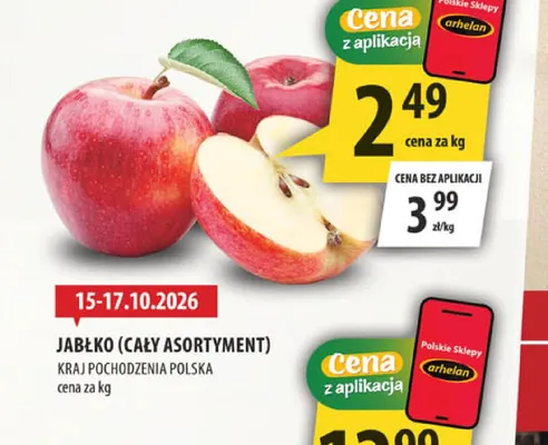 Jabłka polskie promocja w Arhelan
