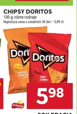 Chipsy Doritos promocja w Stokrotka
