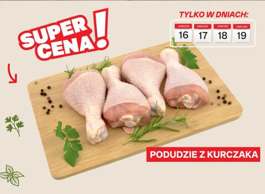 Podudzie z kurczaka promocja w Chorten