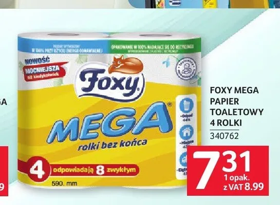 Papier toaletowy Foxy Mega promocja w Selgros