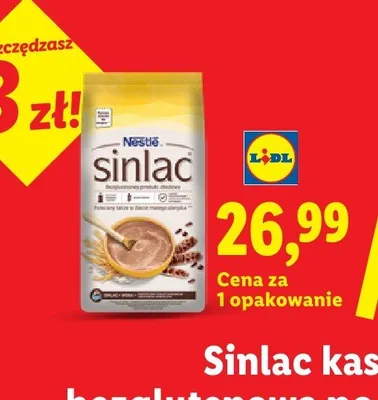 Kaszka bezglutenowa Nestlé Sinlac promocja w Lidl