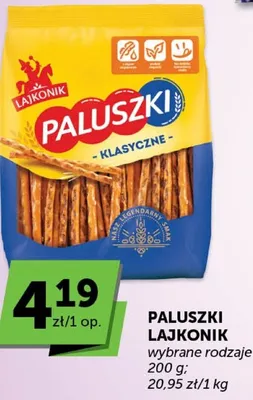 Paluszki Lajkonik różne rodzaje promocja w ABC