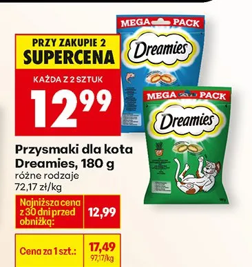 Przysmaki dla kota różne rodzaje promocja w Biedronka