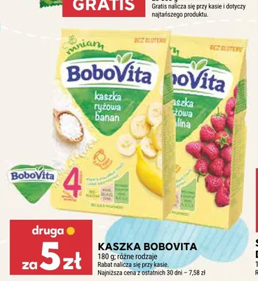Kaszka manna malina BoboVita promocja w Stokrotka