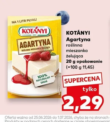 Agartyna roślinna mieszanka żelująca Kotányi promocja w Kaufland