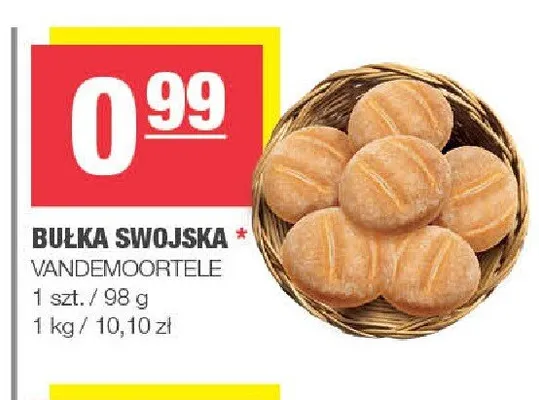 Bułka swojska Vandemoortele promocja w SPAR