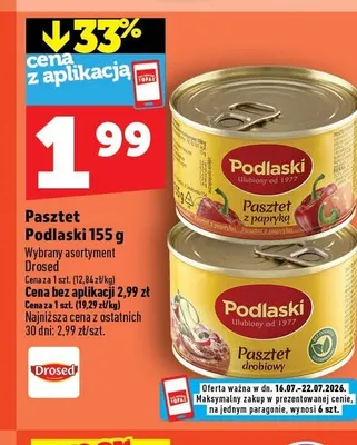 Pasztet Podlaski z papryką promocja w TOPAZ