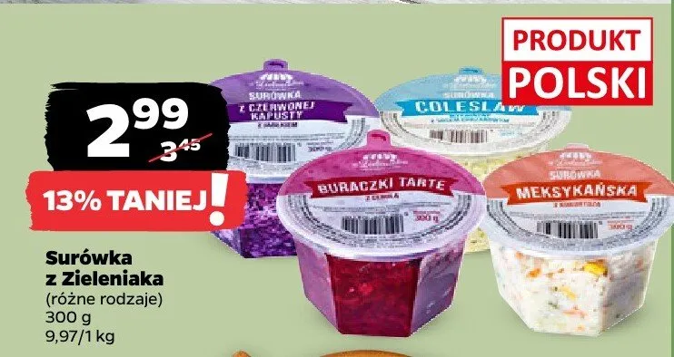 Surówka z Zieleniaka promocja w Netto