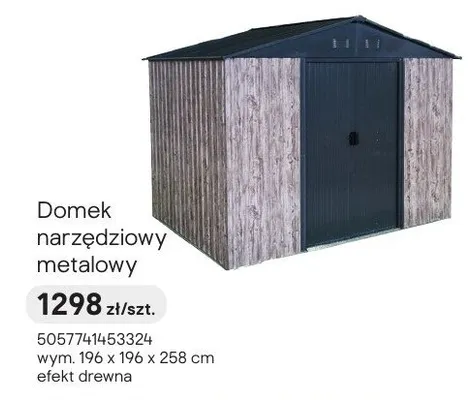 Domek narzędziowy metalowy promocja w Castorama