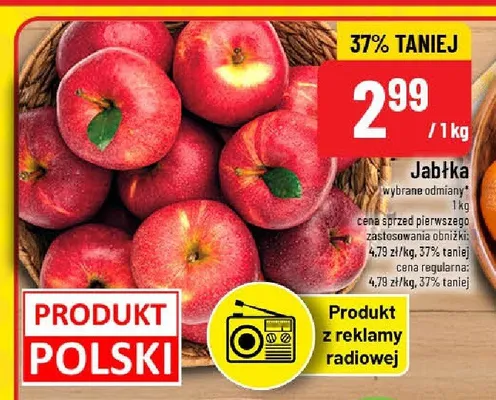 Jabłka wybrane odmiany promocja w POLOmarket