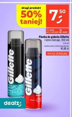 Pianka do golenia Gillette promocja w Dealz