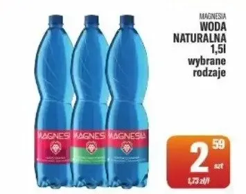 Woda naturalna Magnesia promocja w Tomi Markt