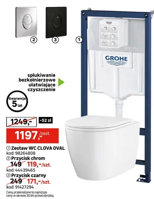 Zestaw WC CLOVA OVAL promocja w Leroy Merlin