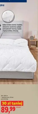 Kołdra 160x200 cm promocja w Lidl