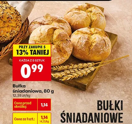 Bułka śniadaniowa promocja w Biedronka