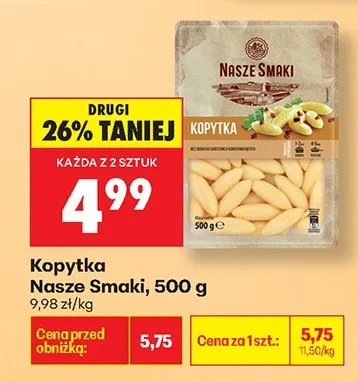 Kopytka promocja w Biedronka