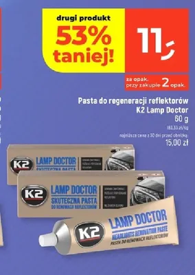 Pasta do regeneracji reflektorów K2 Lamp Doctor promocja w Dealz