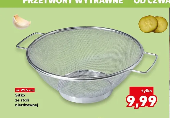 Sitko ze stali nierdzewnej śr. 21,5 cm promocja w Kaufland