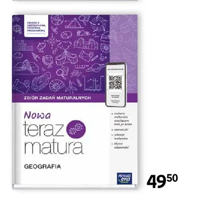Książka Nowa teraz matura Geografia Zbiór zadań maturalnych Nowa Era promocja w Empik