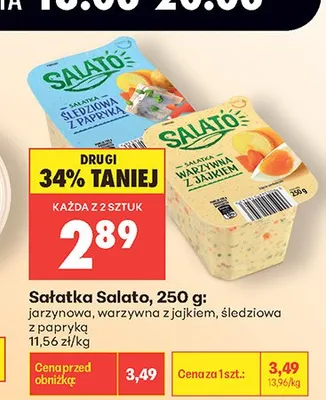 Sałatka jarzynowa Salato promocja w Biedronka