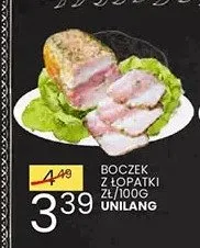 Boczek z łopatki Unilang promocja w Wafelek
