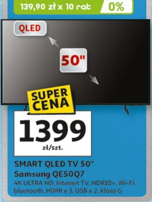 SMART QLED TV 50" promocja w Auchan