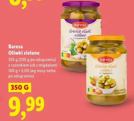 Oliwki zielone z migdałami promocja w Lidl