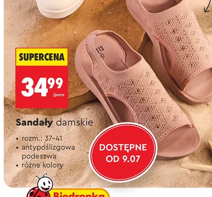 Sandały damskie Clevé promocja w Biedronka