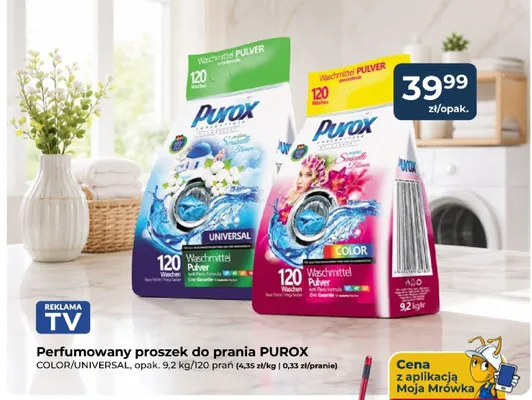 Perfumowany proszek do prania Purox Color promocja w PSB Mrówka