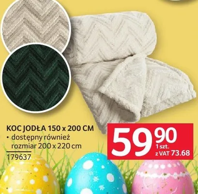 Koc jodła 150 x 200 cm promocja w Selgros