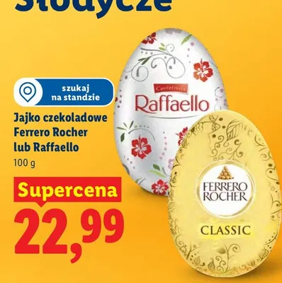 Jajko czekoladowe Ferrero Rocher promocja w Lidl