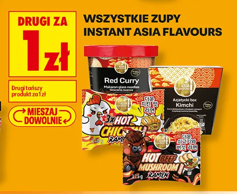 Zupa instant Red Curry Asia Flavours promocja w Biedronka