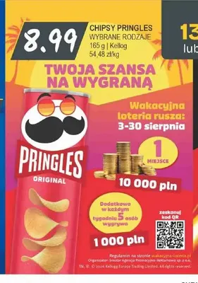 Chipsy Pringles Original promocja w Słoneczko