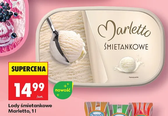 Lody śmietankowe promocja w Biedronka