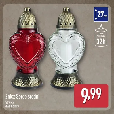 Znicz serce średni promocja w Aldi
