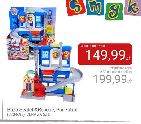 Baza Search & Rescue Psi Patrol promocja w Smyk