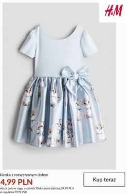 Sukienka z rozszerzanym dołem H&M promocja w H&M